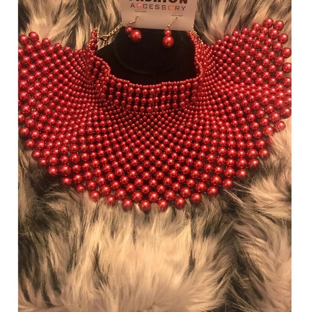 Beaded collar chocker - Picture 2 of 2